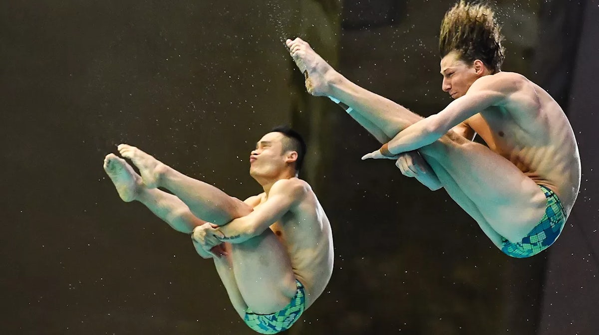 Shixin Li and Sam Fricker 2022 Diving World Cup