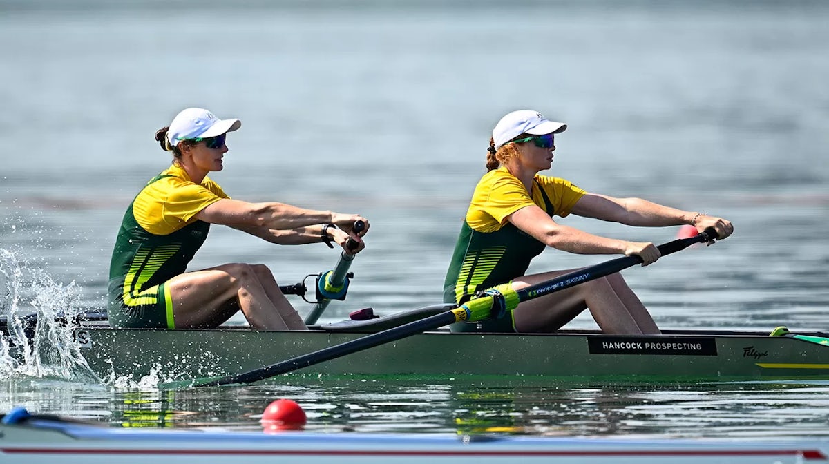Jess Morrison and Annabelle McIntyre Rowing World Cup 2023