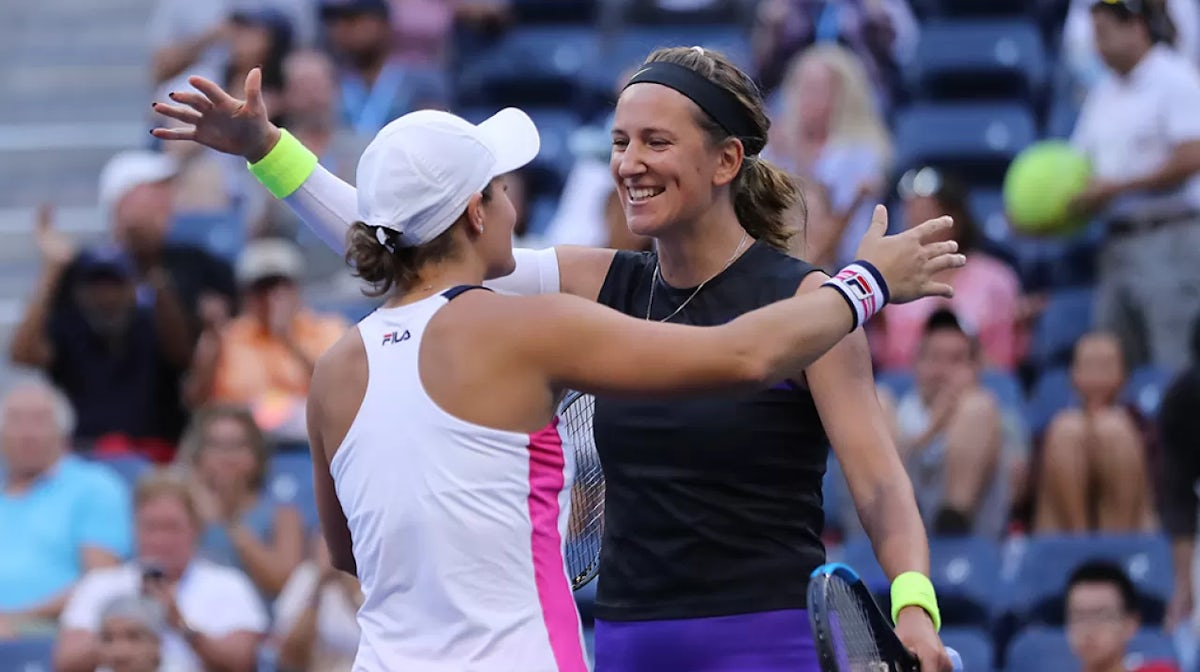 Barty and Azarenka US Open doubles 2019  - Getty Images