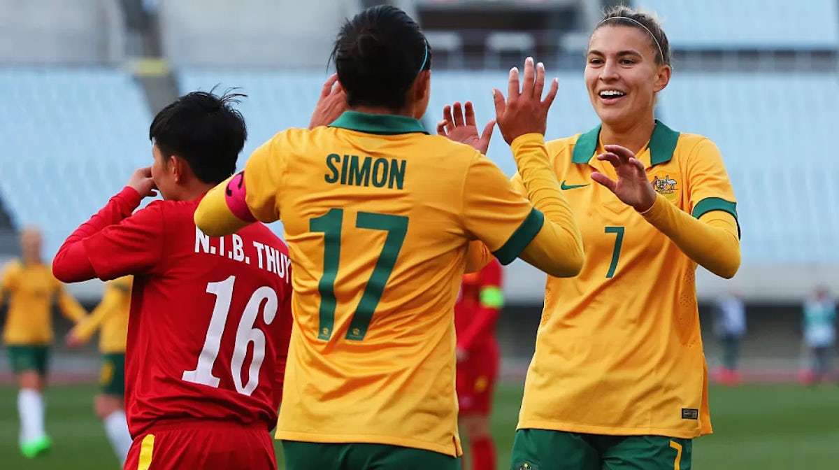 Simon nets hat-trick in Matildas' rout of Vietnam
