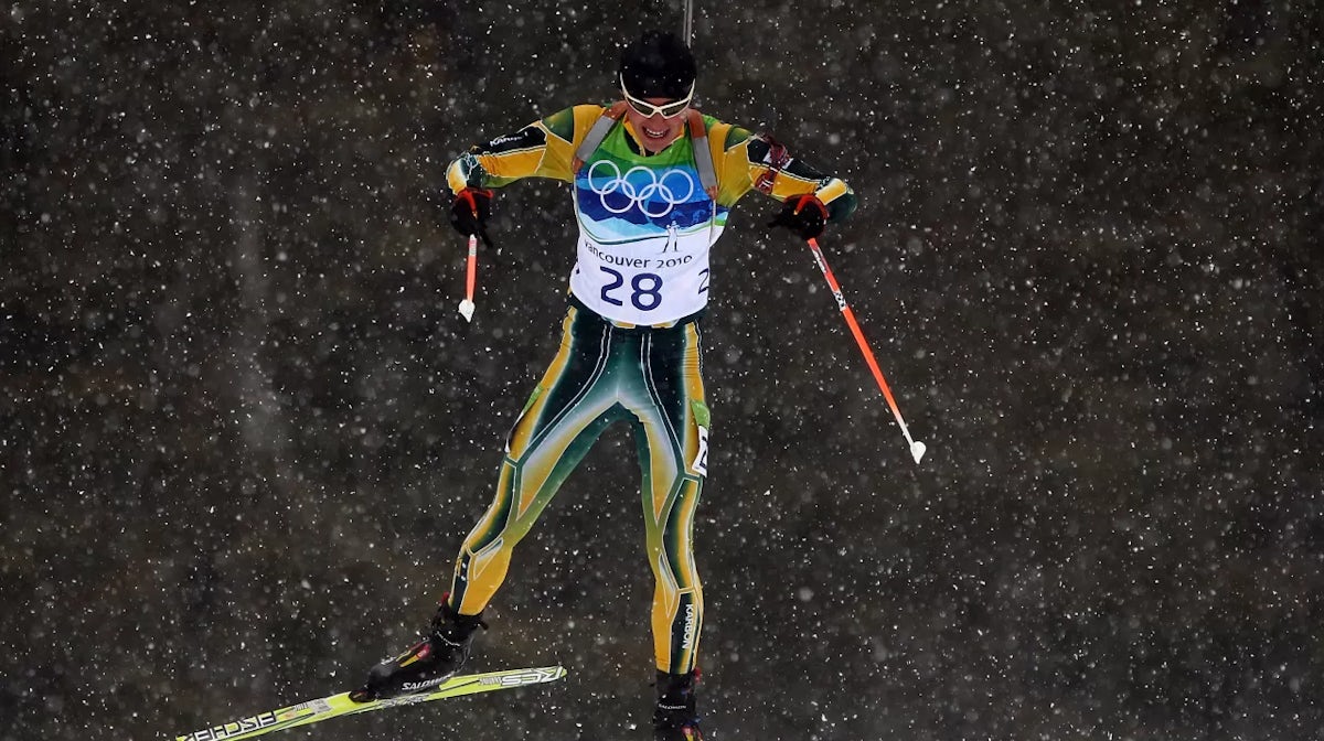 Take two for young biathlete