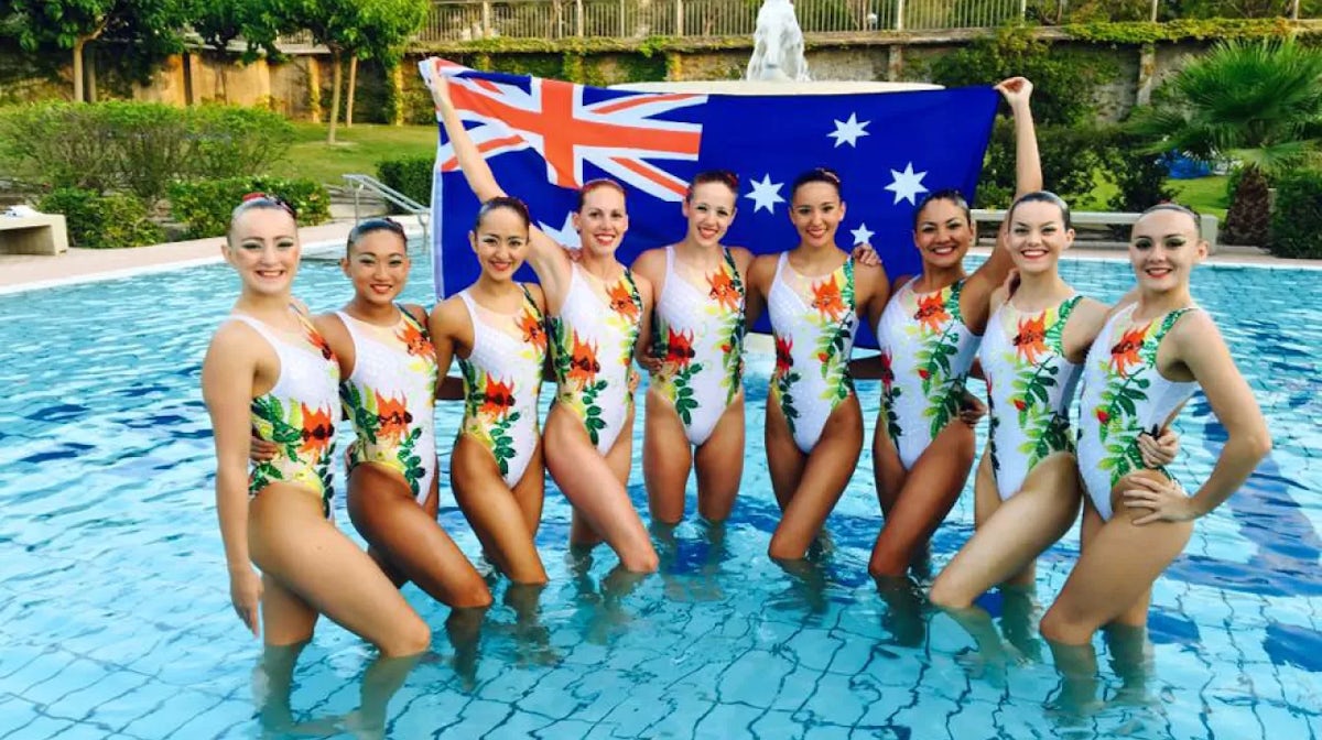Synchro swimming team tough and in tune