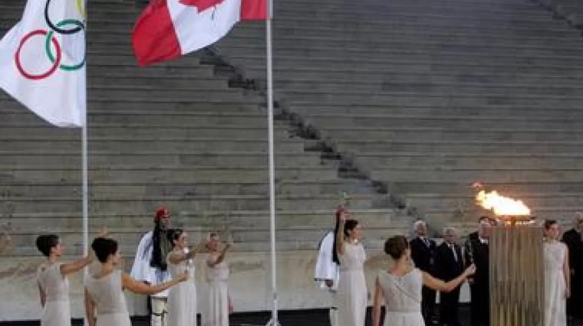 Vancouver presented with flame in Athens