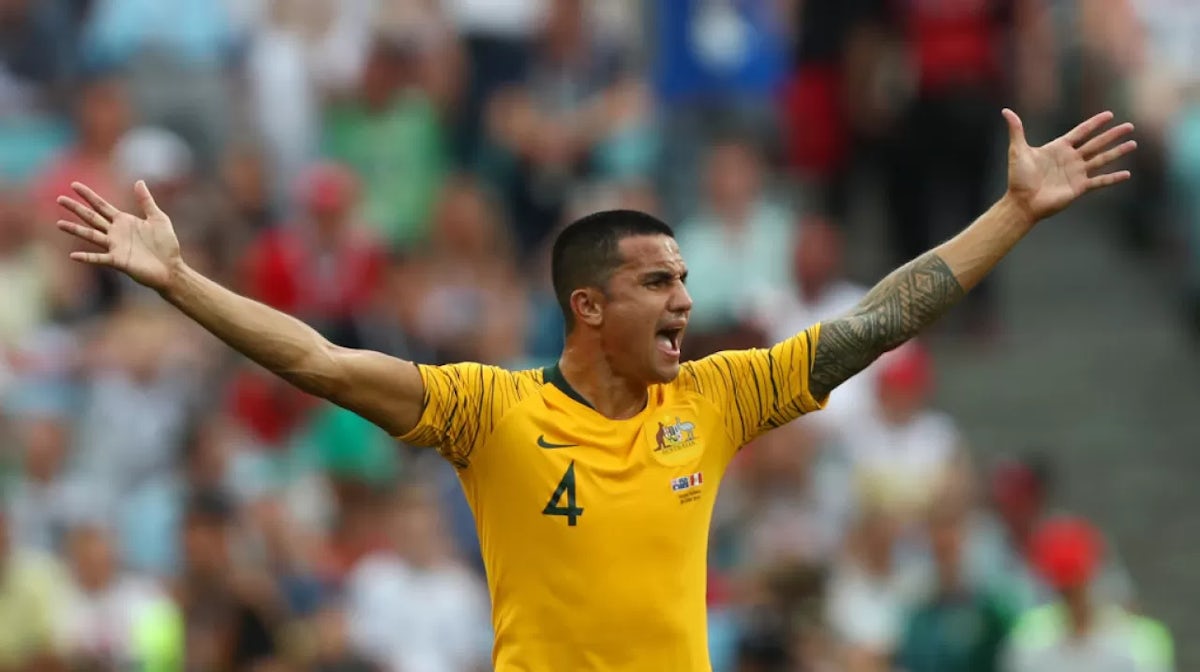 Tim Cahill hangs up green and gold boots