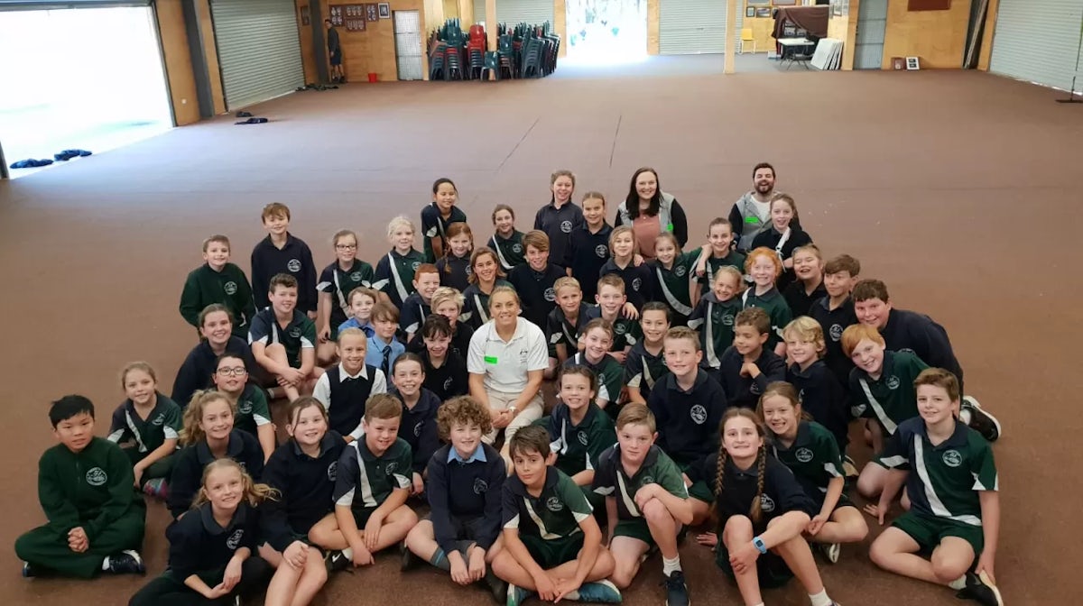 Shelley Watts brings fighting spirit to local schools for Olympic Day