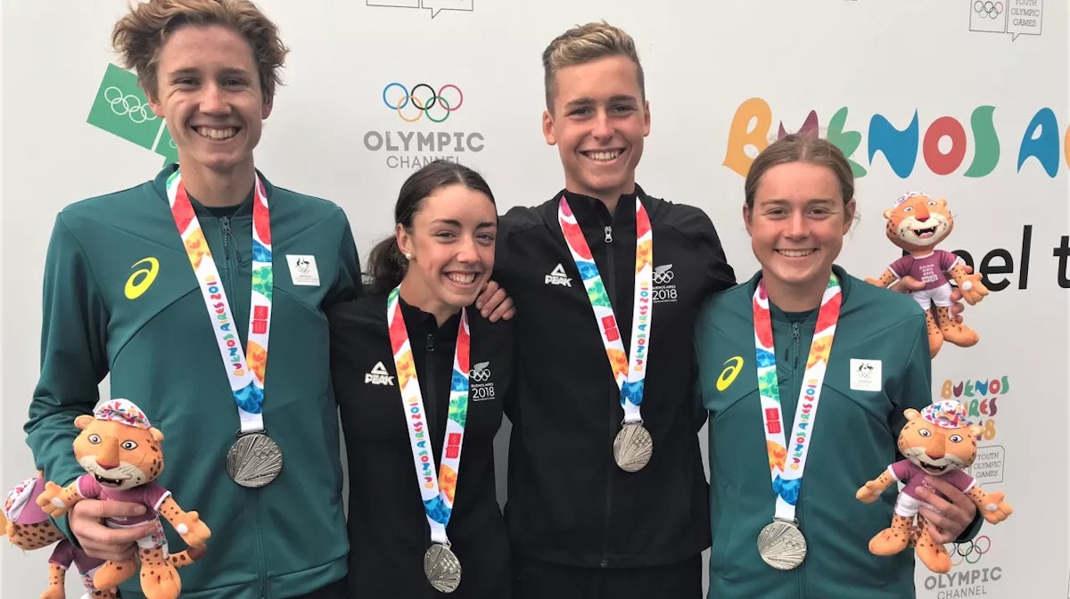 Australia and New Zealand team up for Mixed Triathlon silver