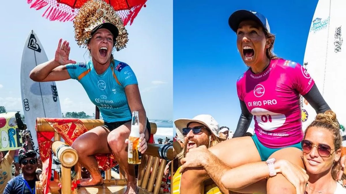 Stephanie Gilmore and Sally Fitzgibbons - World Surf League (WSL) 