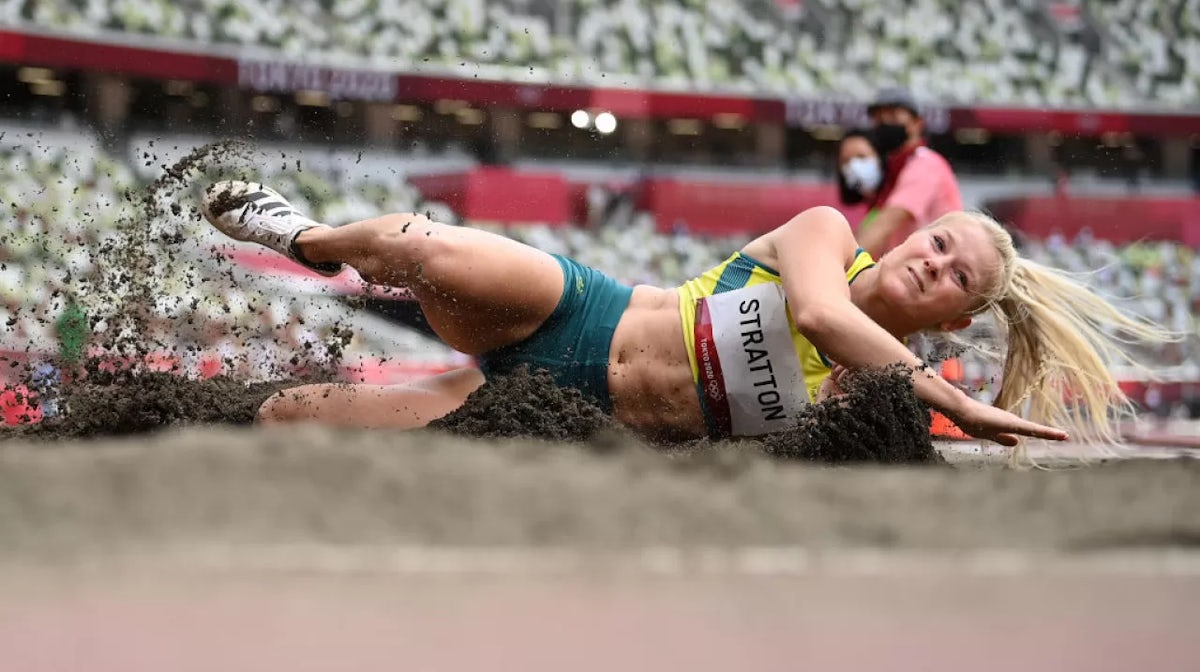 Brooke Stratton in long jump final at Tokyo 2020