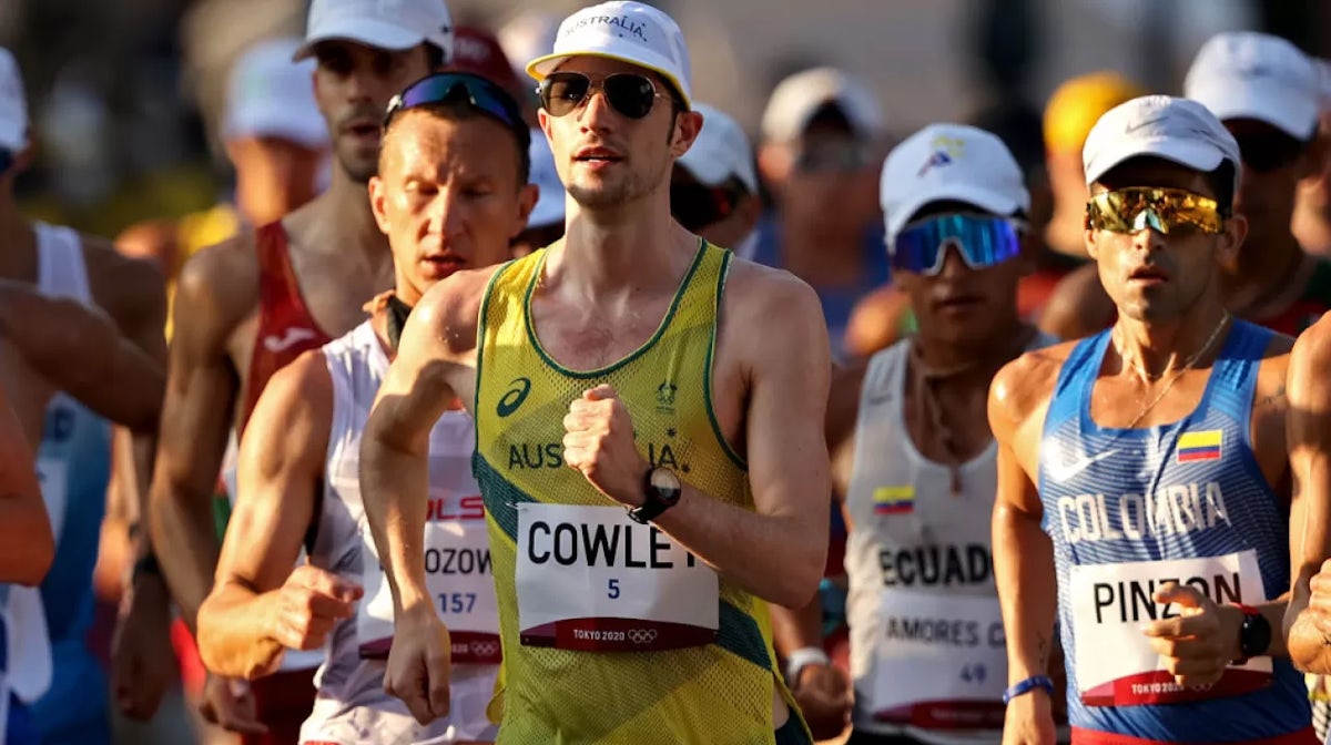 Rhydian Cowley in the 50km walk at Tokyo 2020
