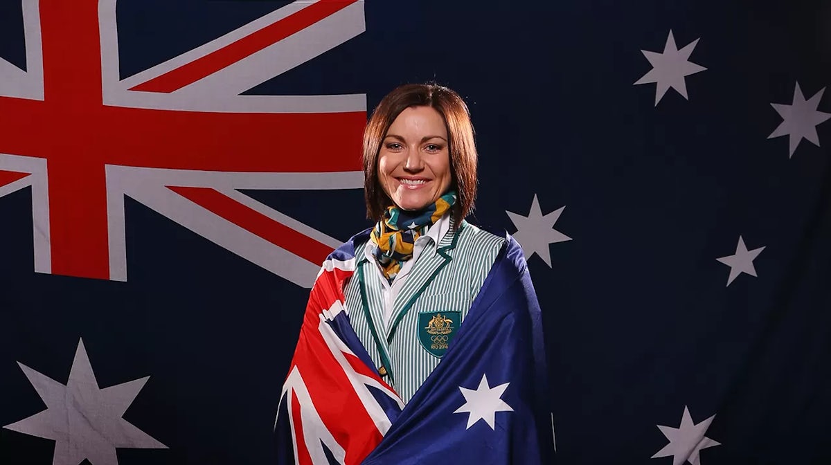 Anna Meares Flag Bearer Rio 2016